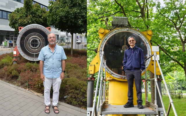 v.l.: Dr. Peter Jacobs (Lawrence Berkeley National Laboratory, USA), Professor Yong-Zhong Qian (University of Minnesota, USA) 