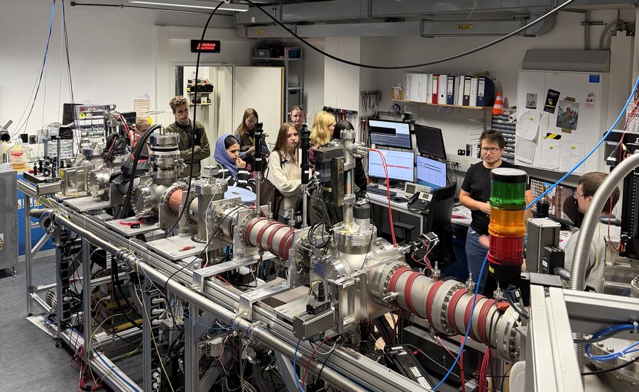 Beamline des KOALA Experiments an der TU Darmstadt.